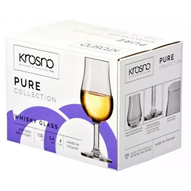 Pohár na whisky Pure Krosno 100 ml 6 ks,4