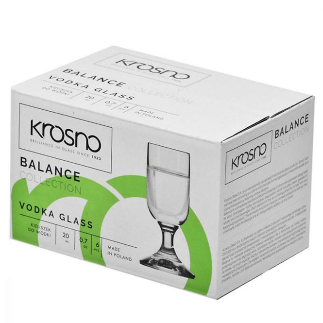 Pohár na vodku Balance Krosno 20 ml 6 ks