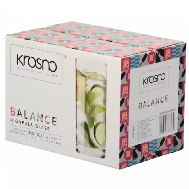 Pohár na nápoje Balance Krosno 350 ml 6 ks