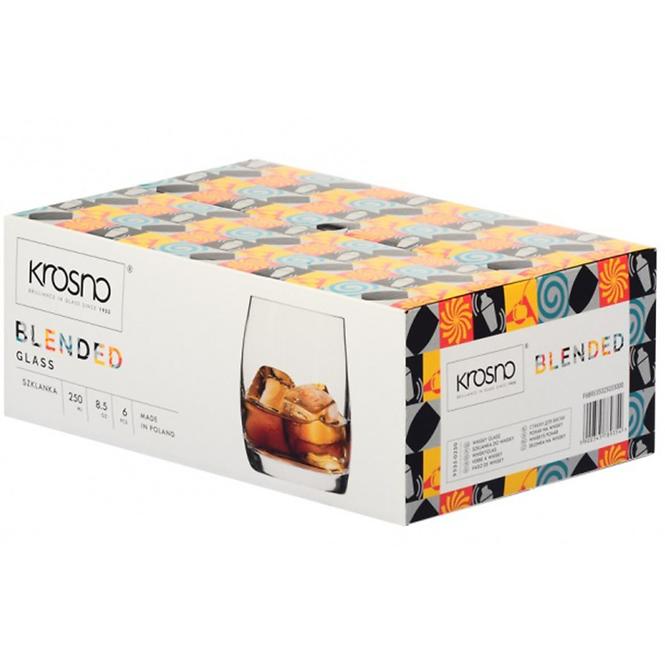 Pohár na whisky Blended Krosno 250 ml 6 ks,3