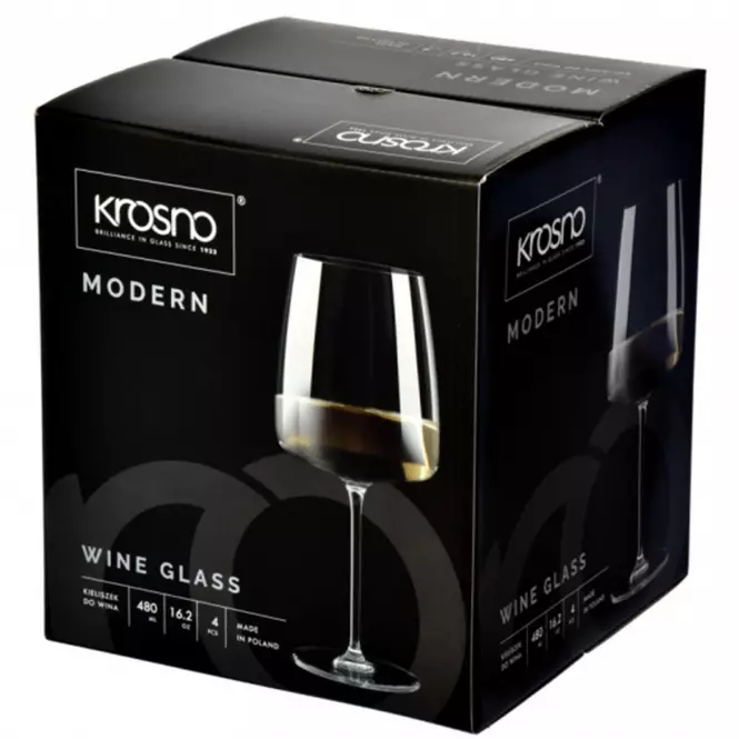 Pohár na víno Modern Krosno 480 ml 4 ks,5