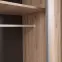 Skriňa Allmo 200cm so zrkadlom-dub estana/antracit, štvordverová, zásuvky,7