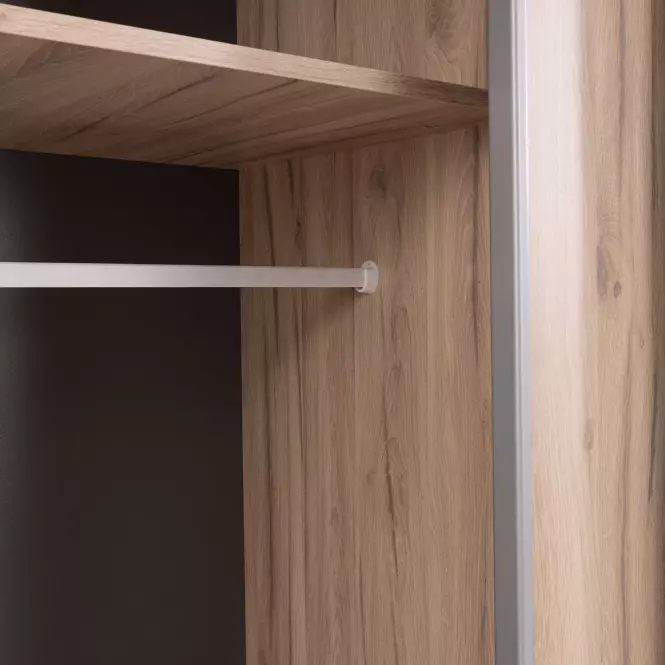 Skriňa Allmo AL16 svetlý estana dub/antracit