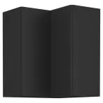 Kuchynská skrinka Siena čierna mat 60x60 Gn-72 1f (90°)