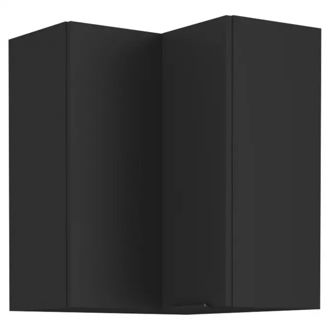 Kuchynská skrinka Siena čierna mat 60x60 Gn-72 1f (90°)