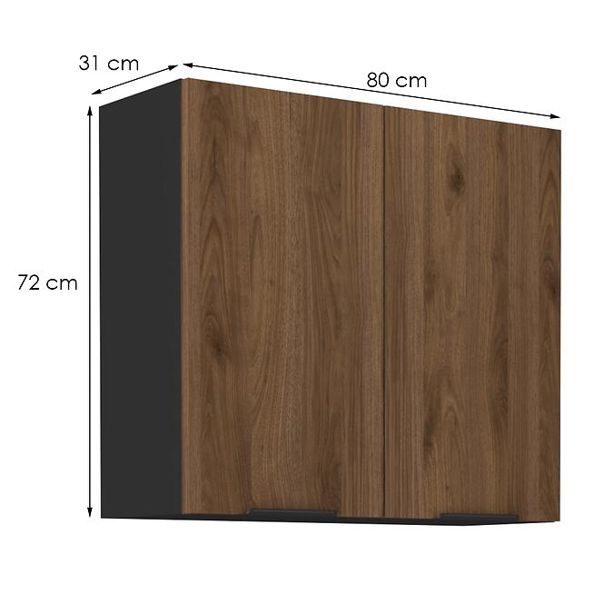Kuchynská skrinka Monza orech okapi 80g-72 2f