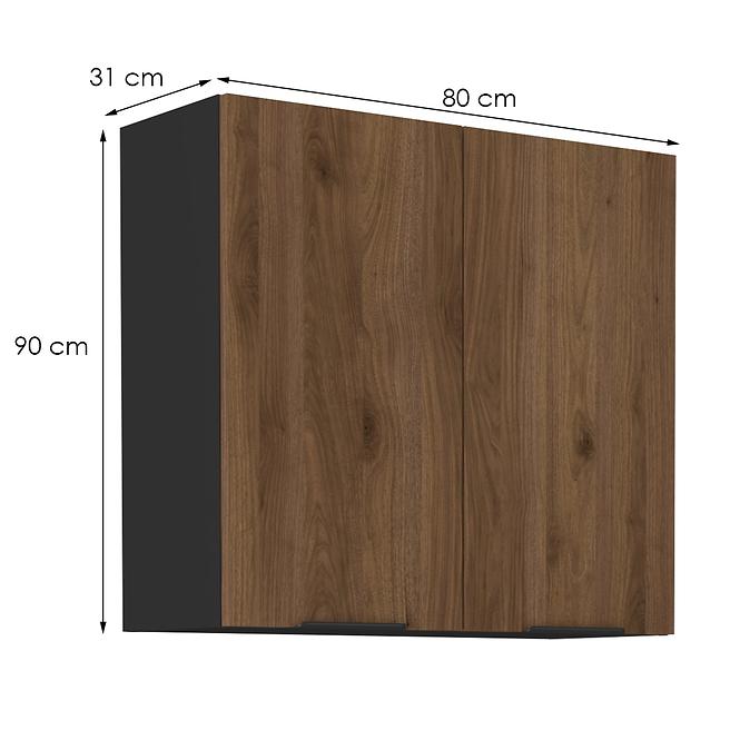 Kuchynská skrinka Monza orech okapi 80g-90 2f