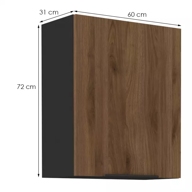 Kuchynská skrinka Monza orech okapi 60g-72 1f