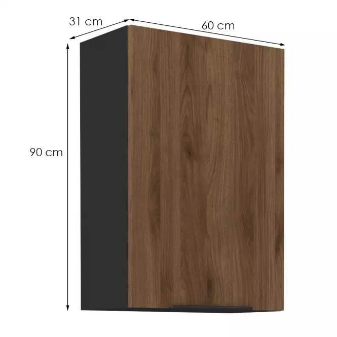 Kuchynská skrinka Monza orech okapi 60g-90 1f
