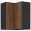 Kuchynská skrinka Monza orech okapi 60x60 Gn-72 1f (90°)