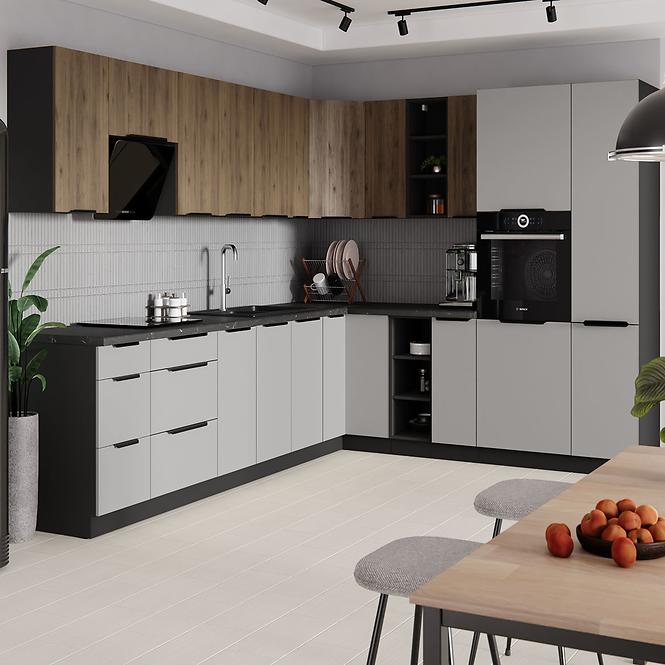 Kuchynská skrinka Monza orech okapi 60x60 Gn-90 1f (90°)