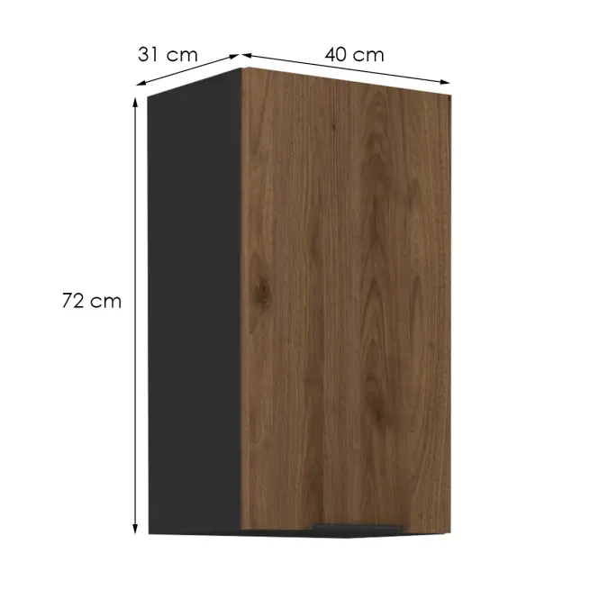 Kuchynská skrinka Monza orech okapi 40g-72 1f,2