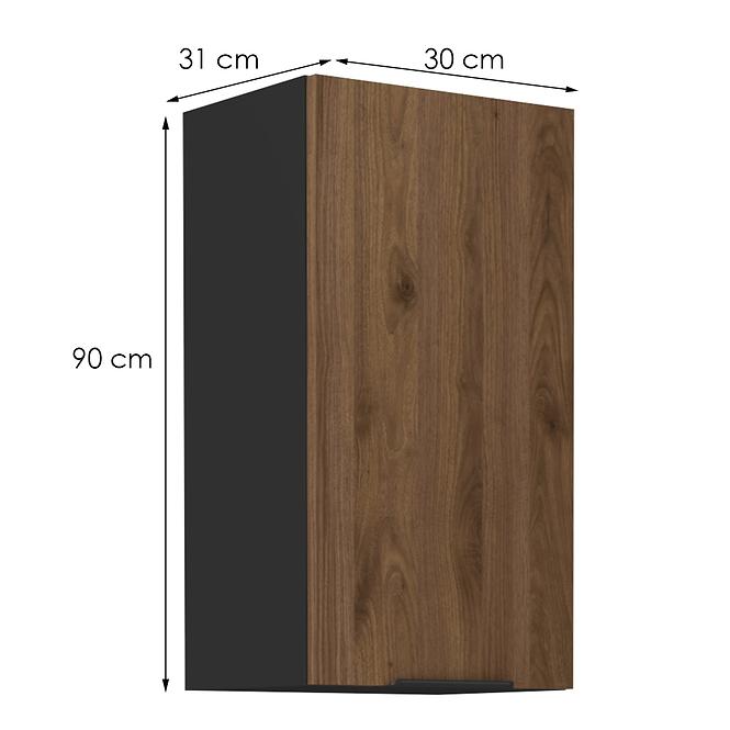 Kuchynská skrinka Monza orech okapi 30g-90 1f,2