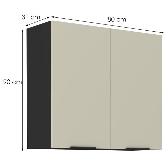 Kuchynská skrinka Arona cashmere 80g-90 2f
