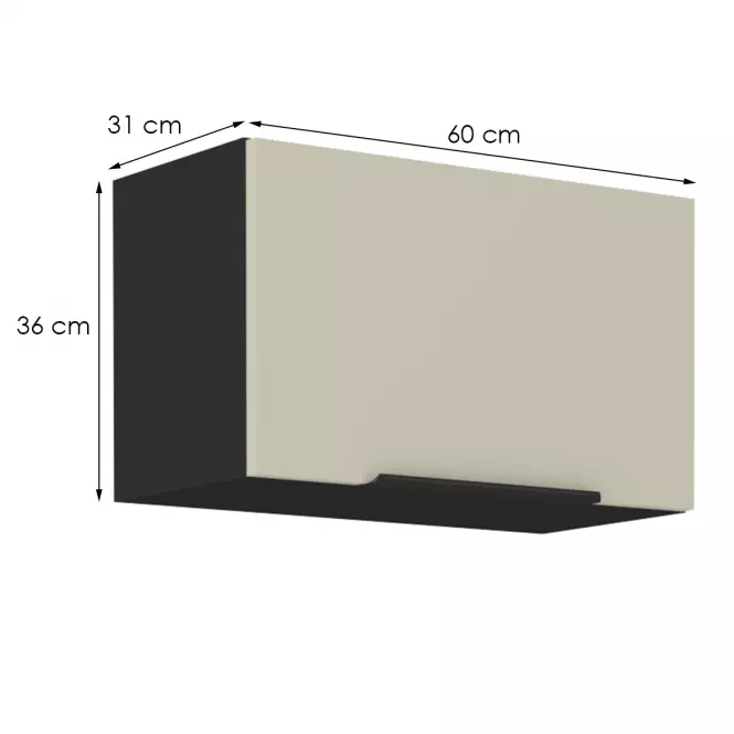 Kuchynská skrinka Arona cashmere 60gu-36 1f,2