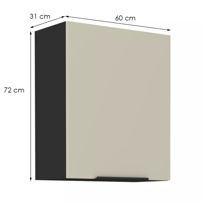 Kuchynská skrinka Arona cashmere 60g-72 1f
