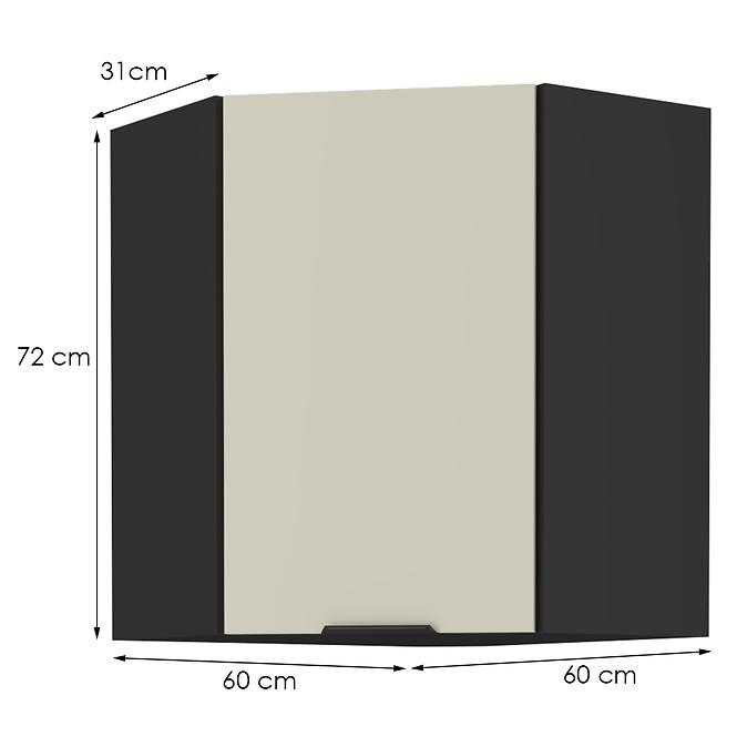 Kuchynská skrinka Arona cashmere 60x60 Gn-72 1f (45°)
