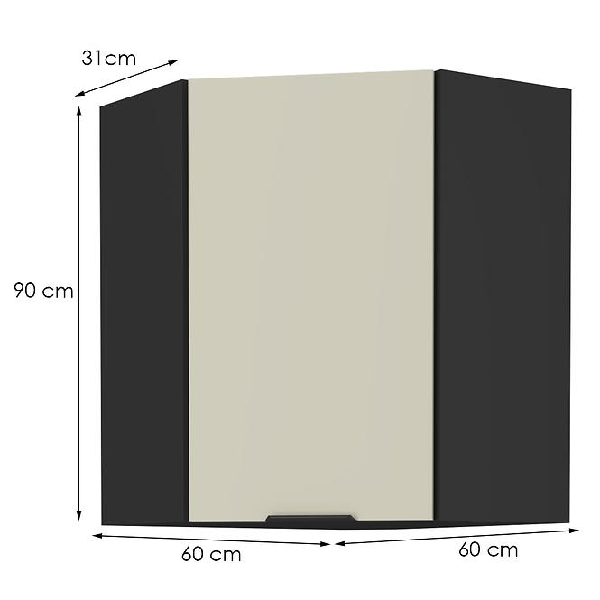 Kuchynská skrinka Arona cashmere 60x60 Gn-90 1f (45°)