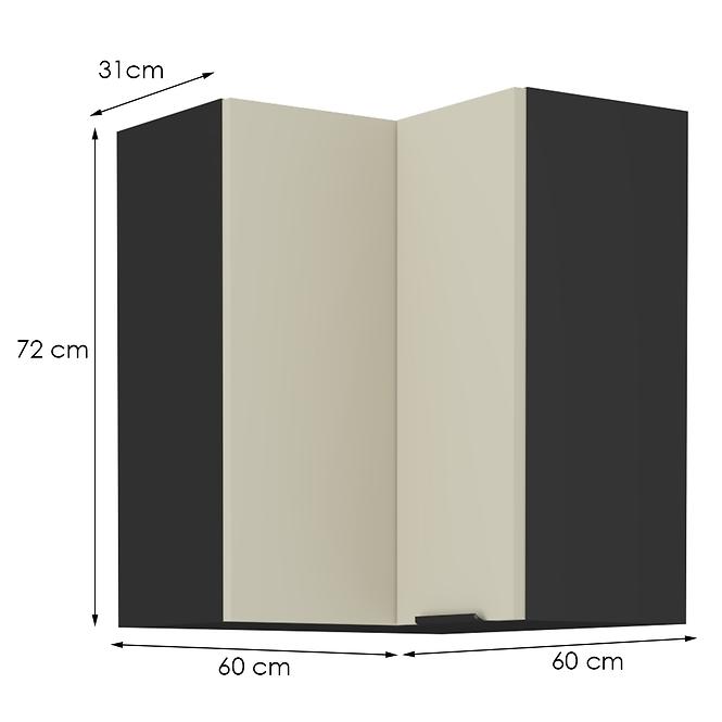 Kuchynská skrinka Arona cashmere 60x60 Gn-72 1f (90°)
