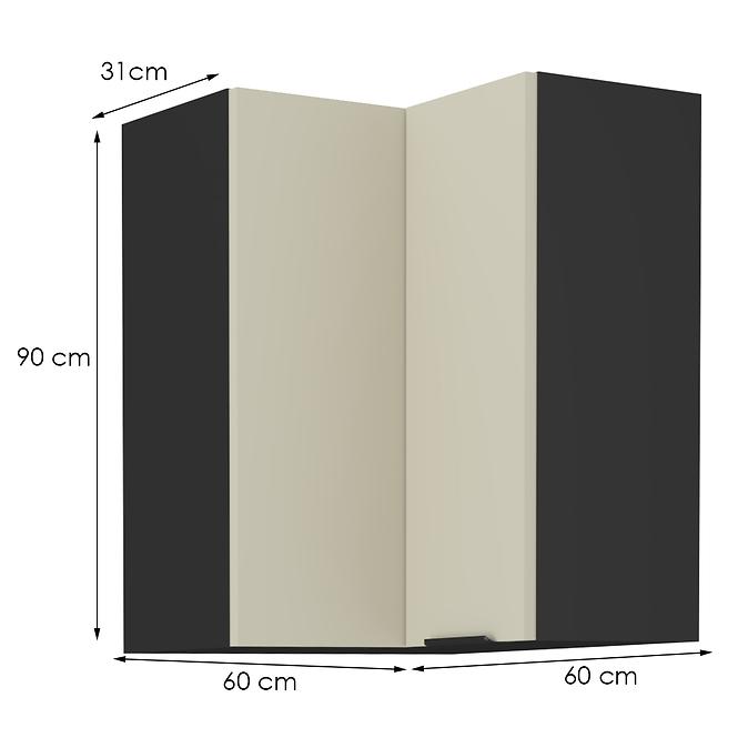 Kuchynská skrinka Arona cashmere 60x60 Gn-90 1f (90°)