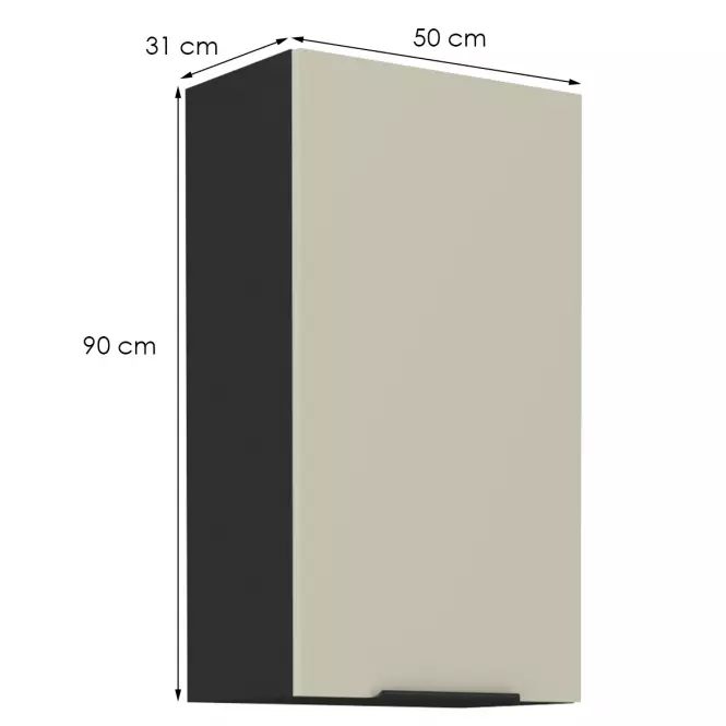 Kuchynská skrinka Arona cashmere 50g-90 1f,2