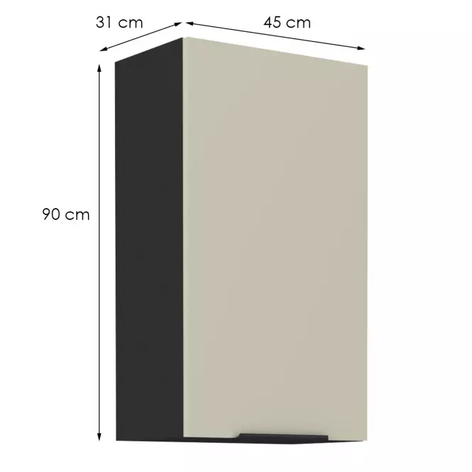 Kuchynská skrinka Arona cashmere 45g-90 1f,2