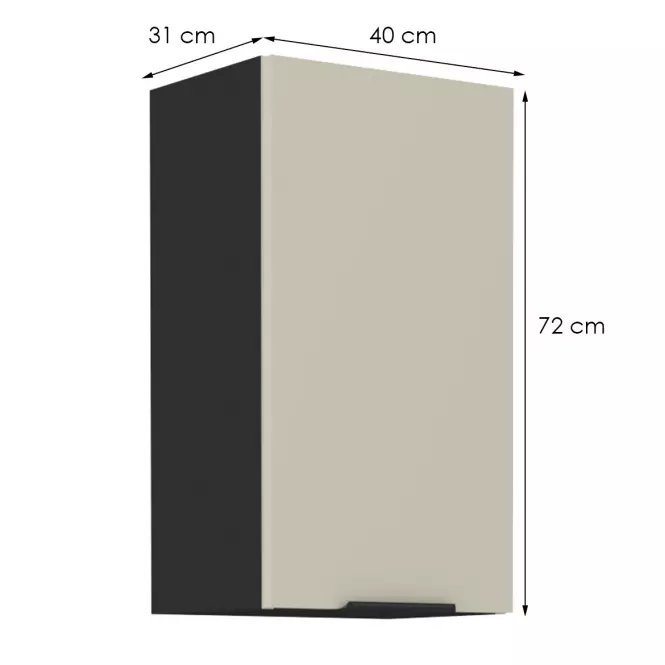 Kuchynská skrinka Arona cashmere 40g-72 1f,2