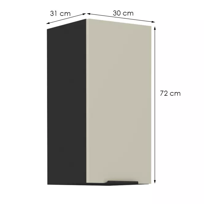 Kuchynská skrinka Arona cashmere 30g-72 1f