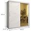 Skriňa Platinum T2 180 biely mramor/biely,2