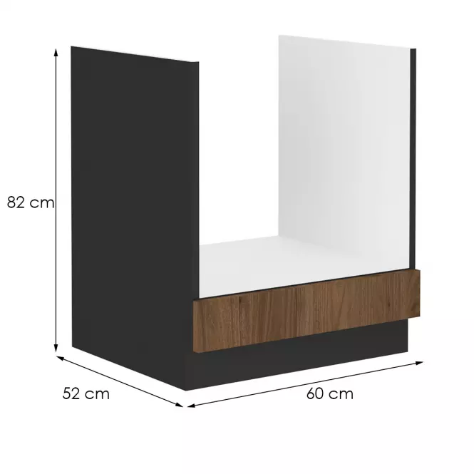 Kuchynská skrinka Monza orech okapi 60dg bb,2