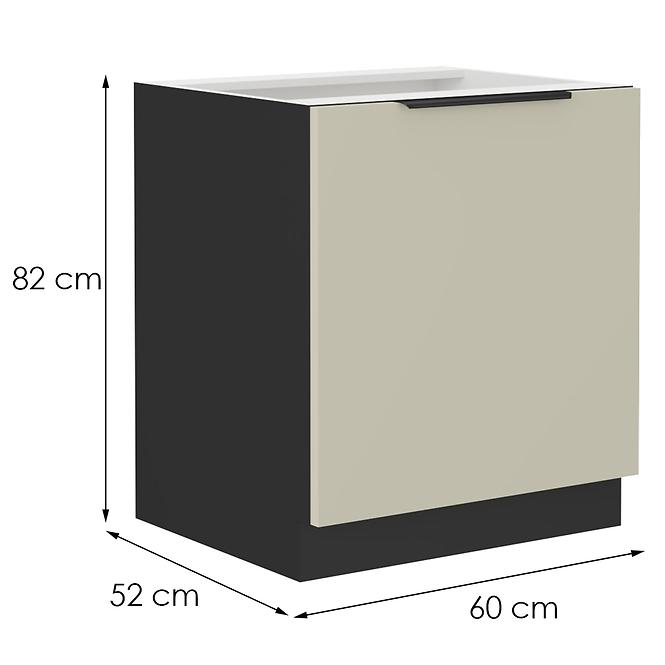 Kuchynská skrinka Arona cashmere 60d 1f bb,2