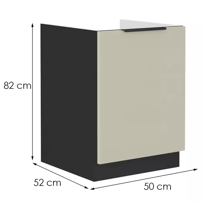 Kuchynská skrinka Arona cashmere 50zl 1f bb,2