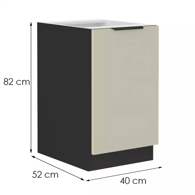 Kuchynská skrinka Arona cashmere 40d 1f bb,2