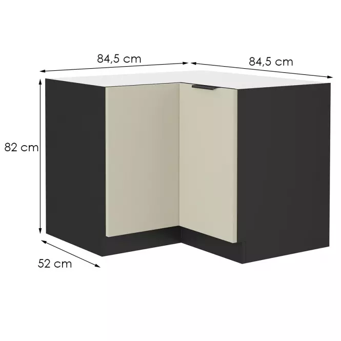 Kuchynská skrinka Arona cashmere 90x90 Dn 2f bb,2