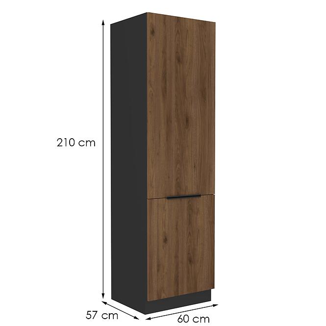 Kuchynská skrinka Monza orech okapi 60dk-210 2f