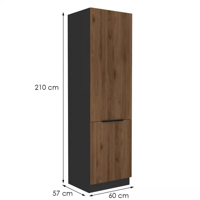 Kuchynská skrinka Monza orech okapi 60dk-210 2f,2