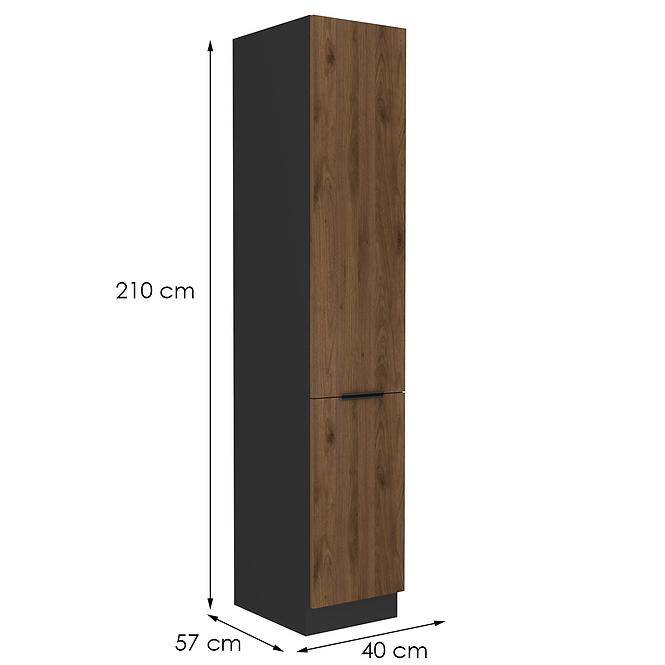 Kuchynská skrinka Monza orech okapi 40dk-210 2f