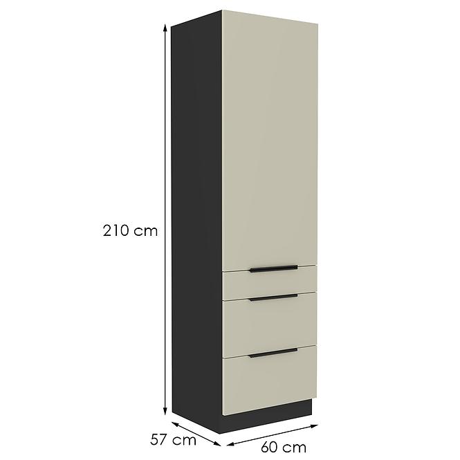 Kuchynská skrinka Arona cashmere 60dks-210 1f 3s,2