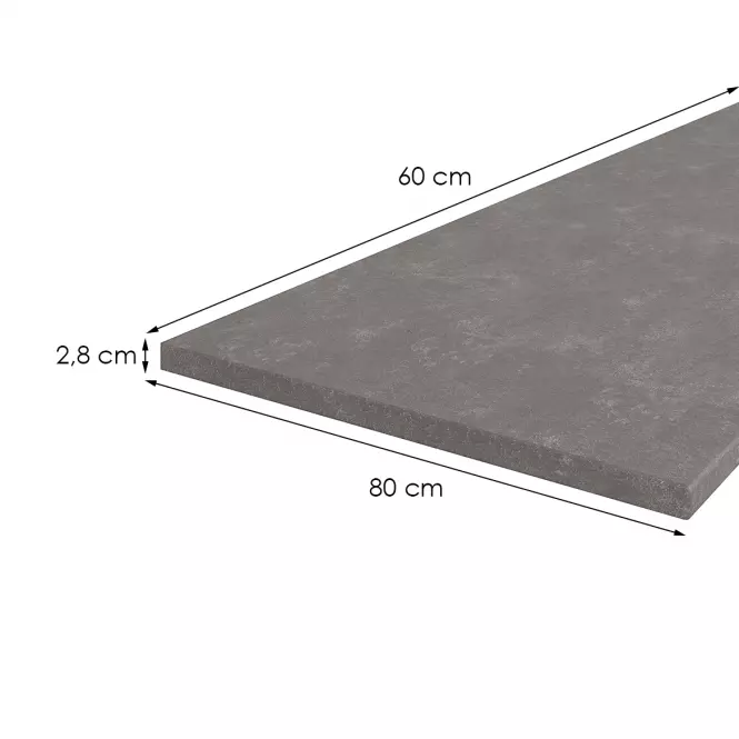 Kuchynská doska 80 cm/28 mm Metalic Brown