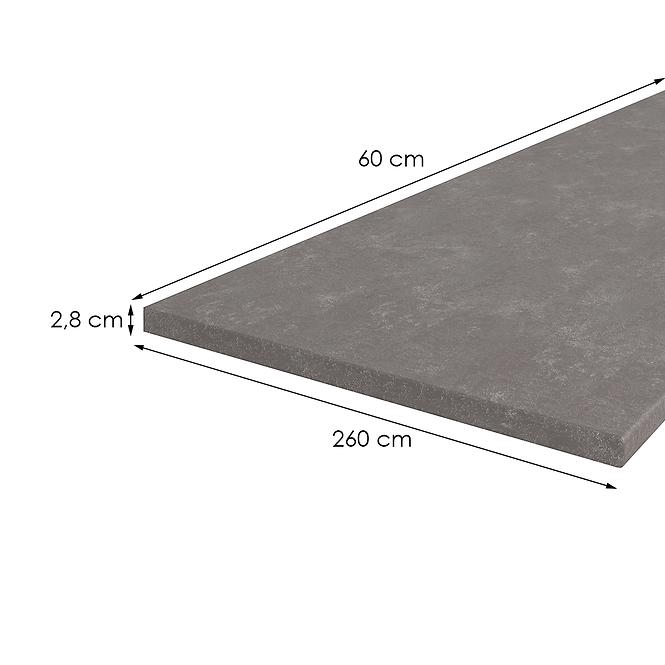 Kuchynská doska 260 cm/28 mm Metalic Brown,2