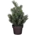 Vianočný stromček zelený omrznutý výš. 24 x hl. 12 cm 1121020