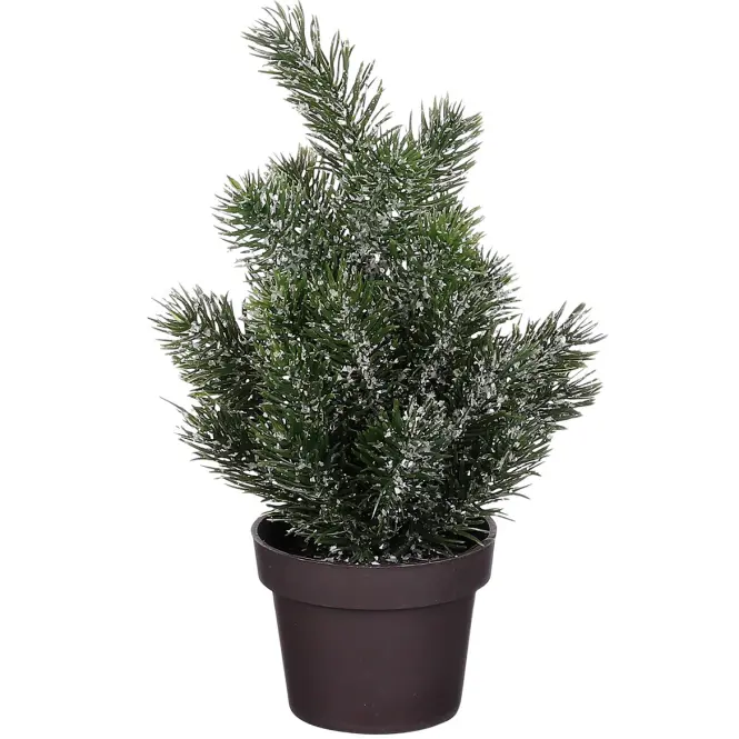 Vianočný stromček zelený omrznutý výš. 24 x hl. 12 cm 1121020
