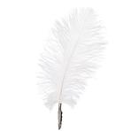 Biele pierko 6 ks 18x9 cm 1112647
