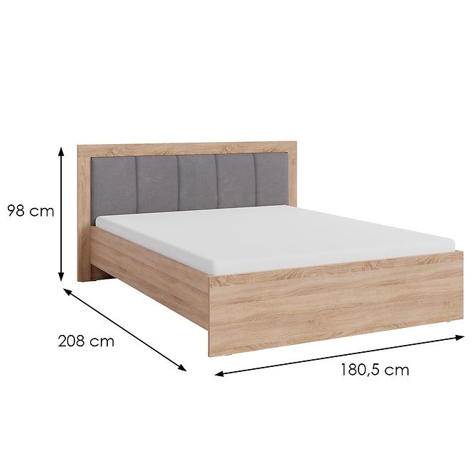 Posteľ Smart SR6 160 dub sonoma/biela,2