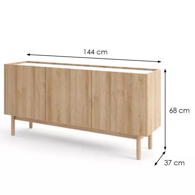 Komoda Boho K144/68 rivera/mramor bianco