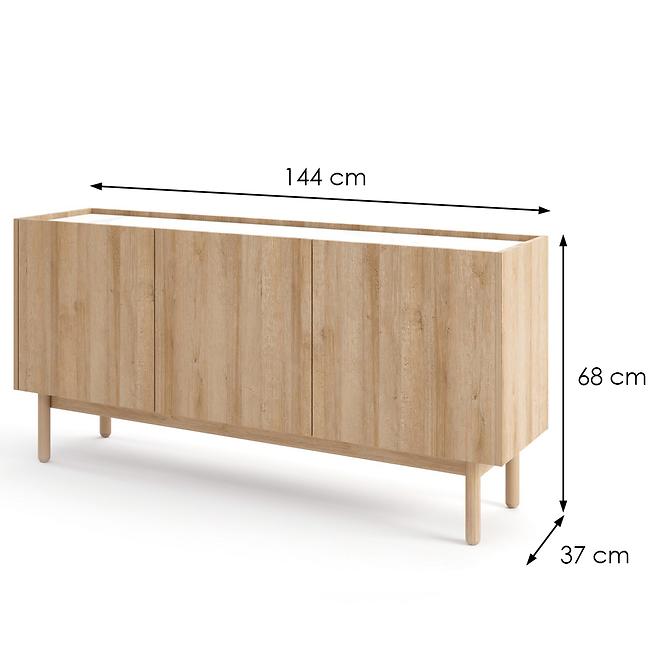 Komoda Boho K144/68 rivera/mramor bianco