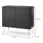 Komoda Harmony KSZ97 čierna grafit/mramor black,2