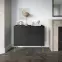 Komoda Harmony KSZ97 čierna grafit/mramor black,6