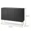 Komoda Harmony K144 čierna grafit/mramor black,2