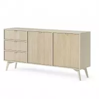 Komoda Forest KSZ158 piesková béžová/jedľová scandi